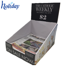 Paper Magazine Cardboard Display Rack,Foldable Magazine Holder